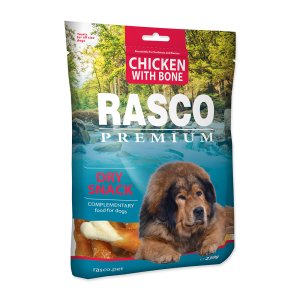 Pochúťka RASCO Premium kosti obalené kuracím mäsom 230 g