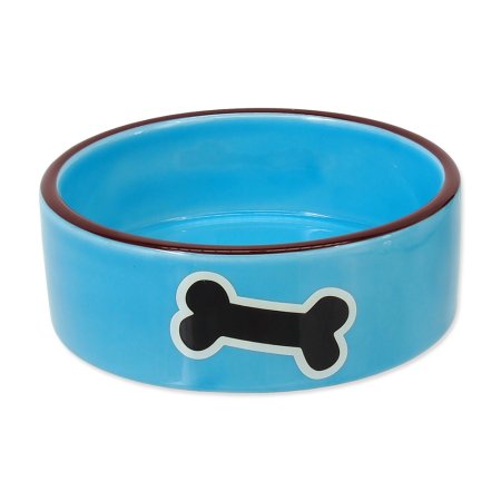 Miska DOG FANTASY keramická potlač kosť modrá 12,5 cm