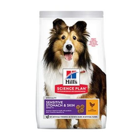 Hill’s Science Plan Sensitive Stomach & Skin pre dospelých psov s kuracím 2.5 kg