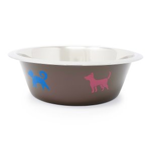 PROFIZOO Miska nerezová Standard 350 ml Hnedá s potlačou