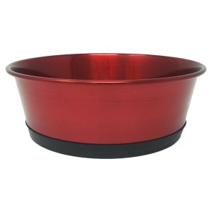 PROFIZOO Miska nerezová extra protišmyková 550 ml Červená