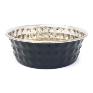 PROFIZOO Miska nerezová Standard 1700 ml Čierna (diamantový design)