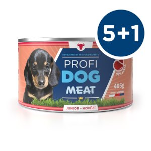 PROFIDOG konzerva junior hovädzie 405g 5 + 1 ZADARMO