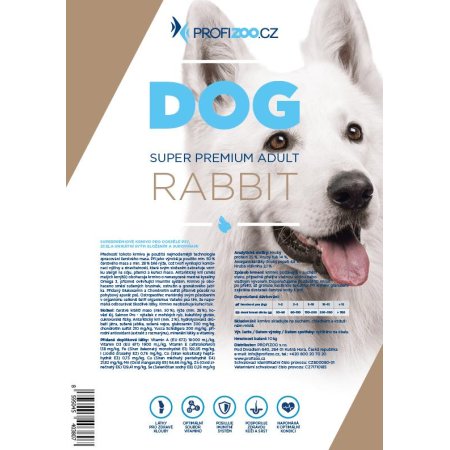ECO PACK PROFIZOO Super Premium Adult 50% Fresh Meat Rabbit 2 x 10 kg