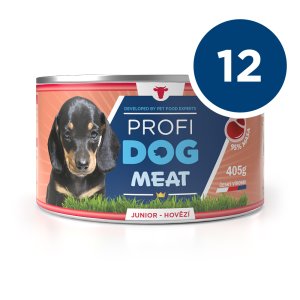 ECO PACK PROFIDOG konzerva junior hovädzie 405g 12 KS