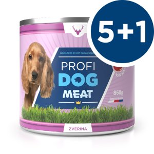 PROFIDOG konzerva zverina 850g 5 + 1 ZADARMO