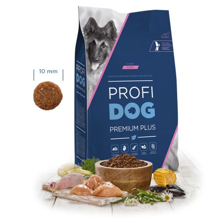 PROFIDOG Premium Plus All Breeds Puppy 12 kg 5 + 1 ks ZADARMO