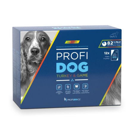 PROFIDOG vrecko filety morčacie a zverinové v šťave 48x85g