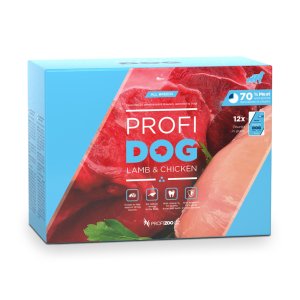 PROFIDOG kapsička kúsky s jahňacím a kuracím v omáčke 48x100g