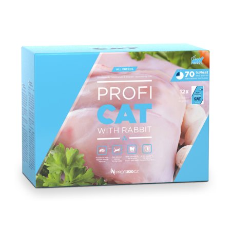 PROFICAT kapsa kúsky s králičím v omáčke 48x100g