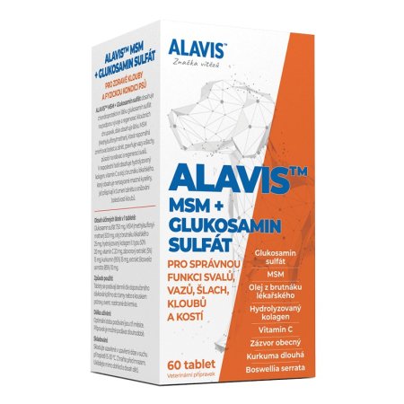 Alavis MSM + Glukosamín sulfát 60 tab