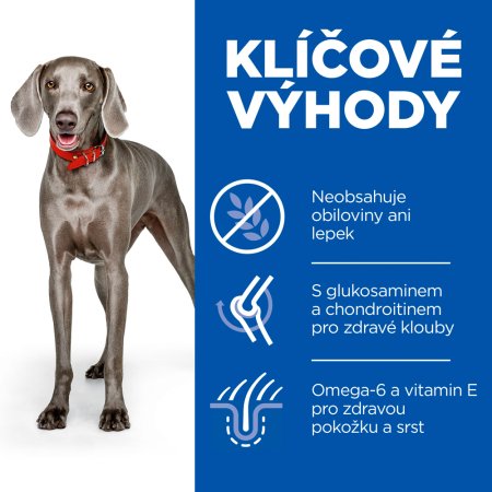 Hill’s Science Plan No Grain pre dospelých psov veľkých plemien s kuracím 14 kg