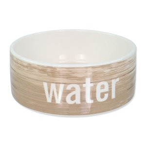 Miska DOG FANTASY keramická vzor drevo 16 cm