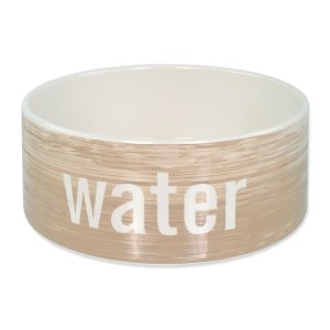 Miska DOG FANTASY keramická vzor drevo 20 cm