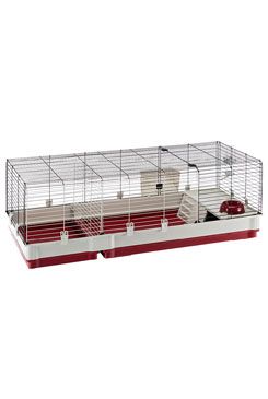 Klietka KROLIK 140 s výbavou 142x60x50cm králik bordová FP