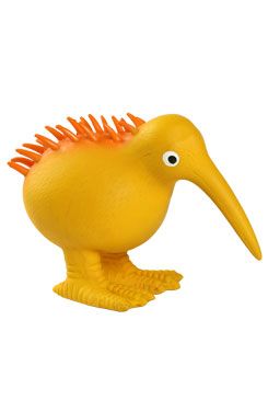 Hračka pes WHISTLE latex, pískacia, oranž. 13,5cm KW