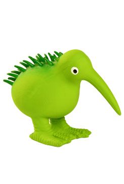 Hračka pes WHISTLE latex, pískací, zelený. 13,5cm KW