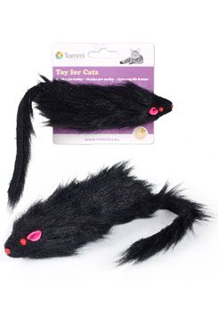 Myška čierna chlpatá, 15cm