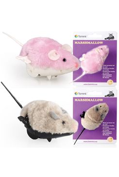 Myška Marshmallow na kľúčik, 8cm