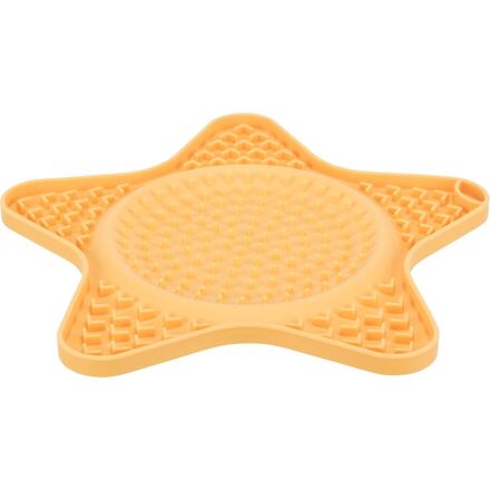 Trixie Lick’n’Snack HVIEZDA - podložka na pomalé kŕmenie, 23,5 cm, silikón, žltá