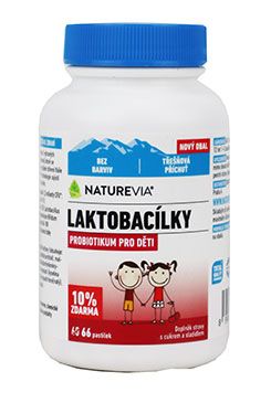 NATUREVIA Laktobacílky pre deti Čerešňa 66tbl