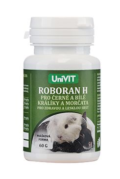 Roboran H pro morčata a králíky Černá a Bílá 60g