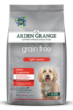 Arden Grange GF Dog Light/Senior Chick&Superfoods 12kg