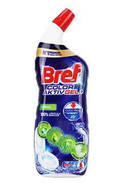 Wc čistič Bref Excellence Color Aktiv+ Citrus gel700ml