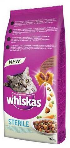 WHISKAS granule Sterile s kuracím 14 kg (POŠKODENÝ OBAL, váha 13,8 kg)